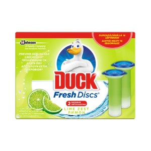 Duck Fresh Discs Υγρό WC Block Ανταλλακτικό Lime Zest  2x36ml