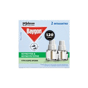 Baygon Liquid Κατά των Κουνουπιών, Ανταλλακτικά 2x36ml