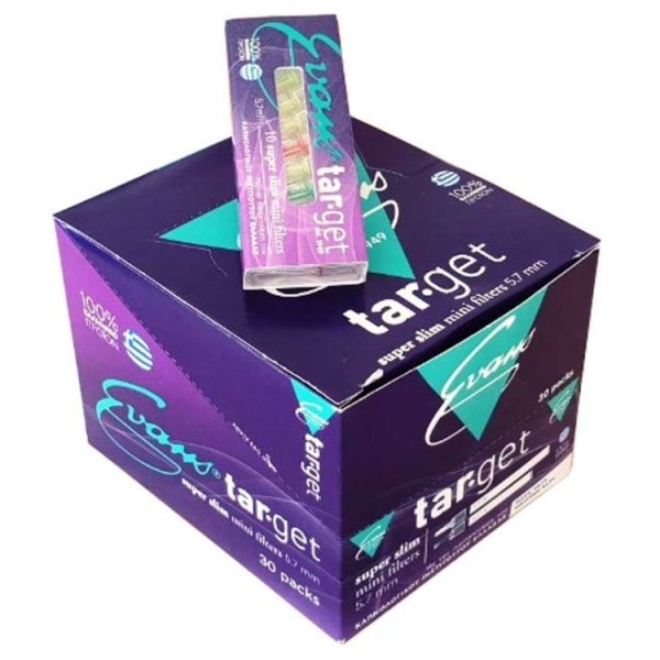 Evans Target Super Slim 5.7mm Πιπάκια Τσιγάρου Evans Target Super Slim 5.7mm Πιπάκια Τσιγάρου