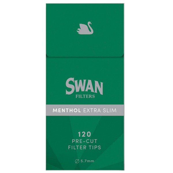 Swan Menthol Extra Slim Φιλτράκια 5.7mm Swan Menthol Extra Slim Φιλτράκια 5.7mm