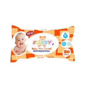 Fluffy Μωρομάντηλα 84Τεμ.