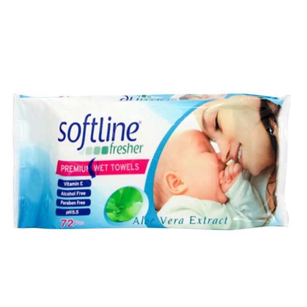 Softline Υγρά Μαντηλάκια Aloe Vera 72Τεμ. Softline Υγρά Μαντηλάκια Aloe Vera 72Τεμ.