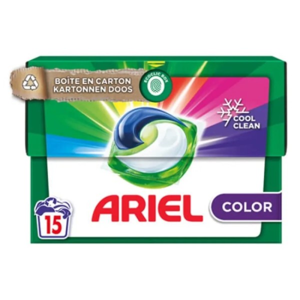 Ariel 15 κάψουλες 3 σε 1 Color Ariel 15 κάψουλες 3 σε 1 Color