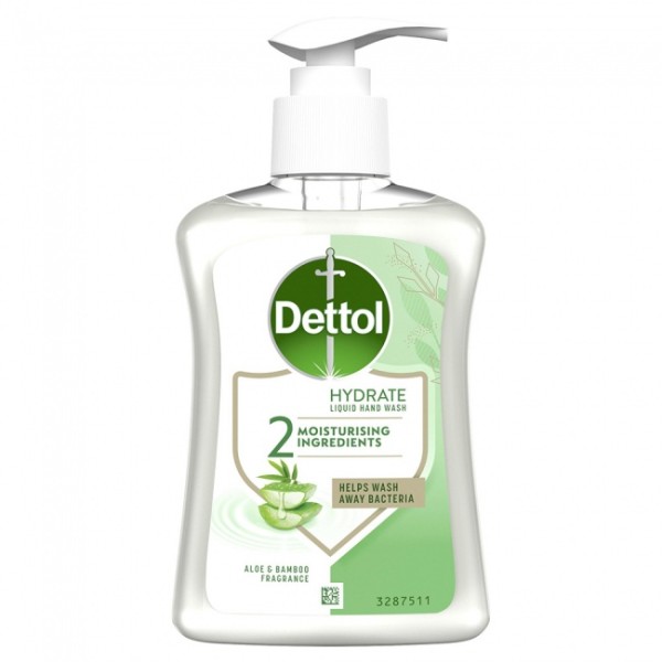 Dettol Aloe Vera & Bamboo Υγρό σαπούνι χεριών 250ml Dettol Aloe Vera & Bamboo Υγρό σαπούνι χεριών 250ml