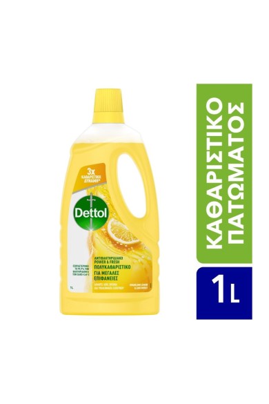 Dettol Powen and Fresh Λεμόνι πατώματος 1L