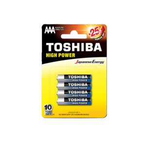 Toshiba Αλκαλικές Μπαταρίες LR03 AAA 1.5V 4τμχ