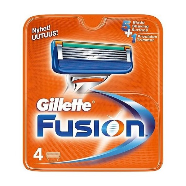 Gillette Ανταλλακτικά Fusion Ξυραφάκια 4 τεμαχίων Gillette Ανταλλακτικά Fusion Ξυραφάκια 4 τεμαχίων