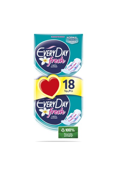Every Day Ultra Plus Normal Σερβιέτες Με Φτερά 18 Τεμάχια Every Day Ultra Plus Normal Σερβιέτες Με Φτερά 18 Τεμάχια