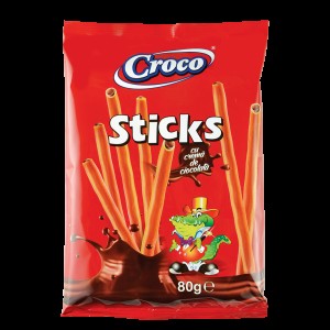 Croco Sticks με σοκολάτα σνακς 80gr