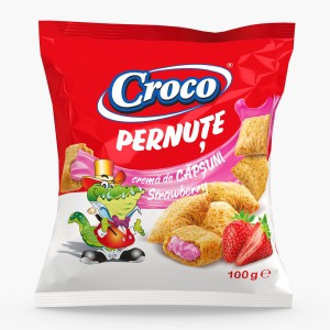 Croco μαξιλαράκια με φράουλα σνακς 100gr