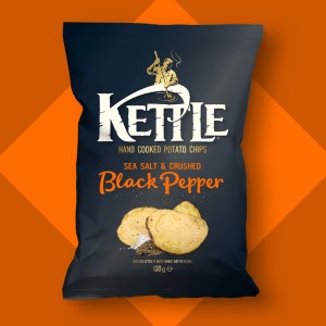 Kettle Pepper Sea Salt Chips 130gr