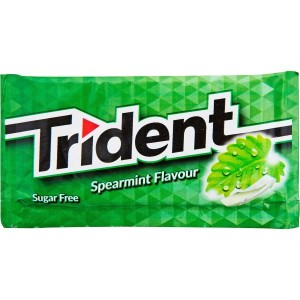 Trident 5- Slab Δυόσμος (πράσινο) Τσίχλες 12x8gr