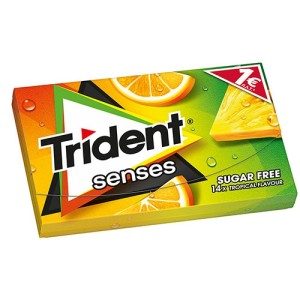 Trident Senses Tropical Τσίχλες 12x27gr