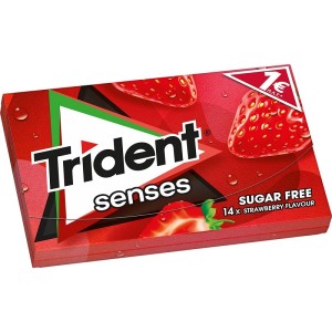 Trident Senses Φράουλα Τσίχλες 12χ27gr