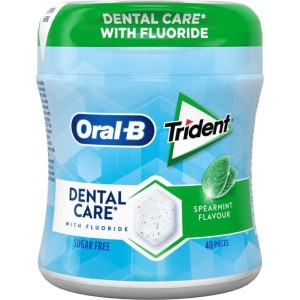 Trident Dental Care Δυόσμος (πράσινο) Μπουκάλι Τσίχλες 6X68gr
