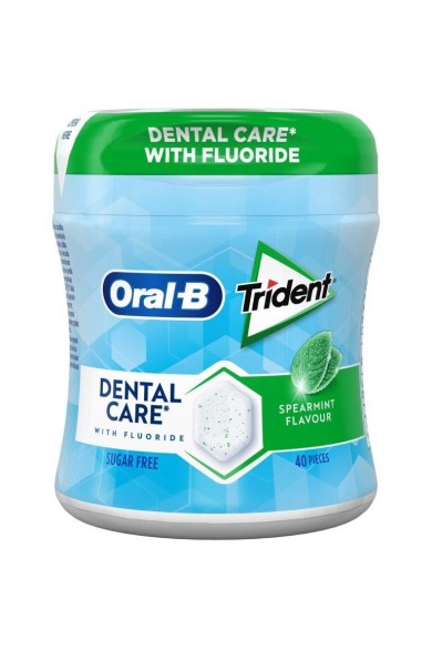 Trident Dental Care Δυόσμος (πράσινο) Μπουκάλι Τσίχλες 6X68gr Trident Dental Care Δυόσμος (πράσινο) Μπουκάλι Τσίχλες 6X68gr