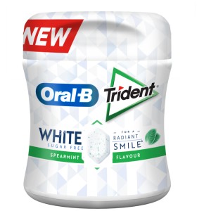 Trident Dental Care White Δυόσμος Μπουκάλι Τσίχλες 6X68gr