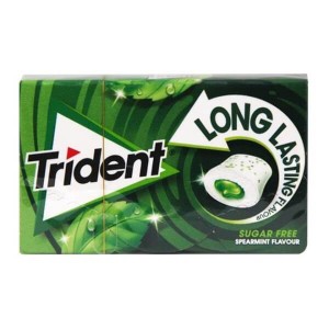 Trident Long Lasting Δυόσμος (πράσινο) Τσίχλες 16χ22gr
