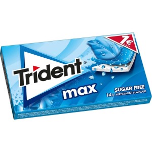 Trident Max Μέντα (Μπλε) Τσίχλες 12χ27gr
