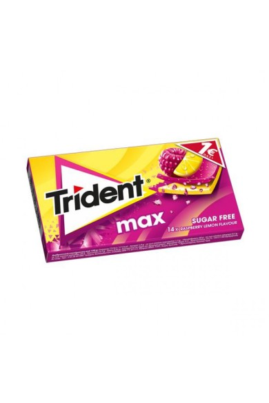 Trident Max Raspberry Lemon Τσίχλες Τσίχλες 12χ27gr Trident Max Raspberry Lemon Τσίχλες Τσίχλες 12χ27gr