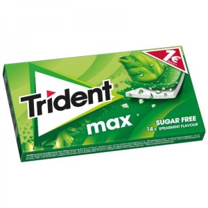 Trident Max Δυόσμος (πράσινο) Τσίχλες 12χ27gr