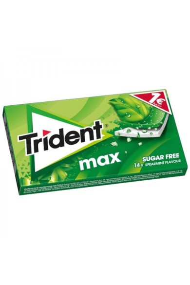 Trident Max Δυόσμος (πράσινο) Τσίχλες 12χ27gr Trident Max Δυόσμος (πράσινο) Τσίχλες 12χ27gr