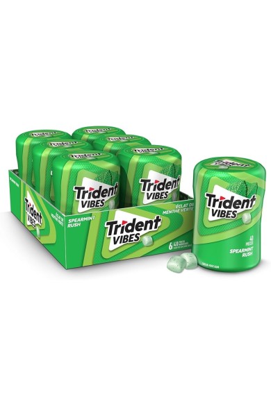 Trident Vibes Δυόσμος Μπουκάλι Τσίκλες 70,2gr