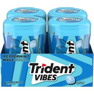 Trident Vibes Μέντα Μπουκάλι Τσίκλες 70.2gr