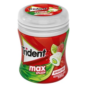 Trident Fresh Μπουκάλι Φράουλα Λάιμ Τσίχλες 6χ50,6gr