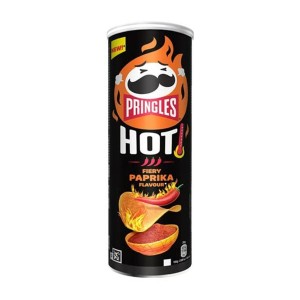 Pringles Hot Fiery Paprika Chips 160gr
