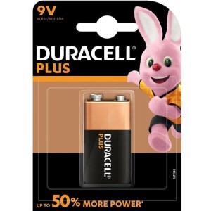 Duracell Plus Power Αλκαλικές Μπαταρίες 9V  1τμχ