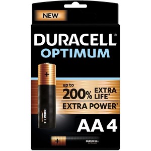 Duracell Optimum Αλκαλικές Μπαταρίες AA LR6 1.5V 4τμχ