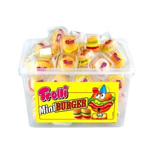 Trolli Mini Burger (τάπερ) καραμέλες 60τεμαχίων