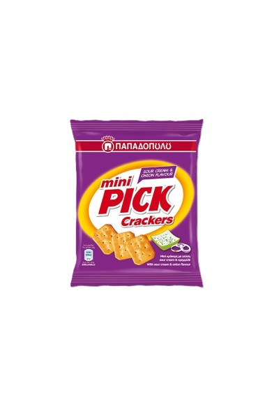 Mini Pick Crackers Sour Cream Onion Σνακς 70gr