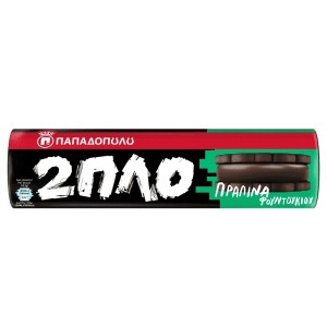 Διπλογεμιστό Παπαδοπούλου με Πραλίνα φουντουκιού Μπισκότα 230gr