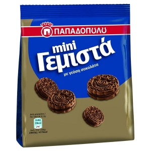 Γεμιστά μίνι Παπαδοπούλου με σοκολάτα Μπισκότα 90gr