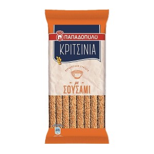 Κριτσίνια Παπαδοπούλου σουσάμι Σνακς 130gr