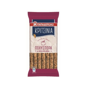 Κριτσίνια Πολύσπορα Παπαδοπούλου Σνακς 185gr