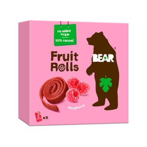 Bear Fruit Rolls Raspberry Καραμέλες 20gr