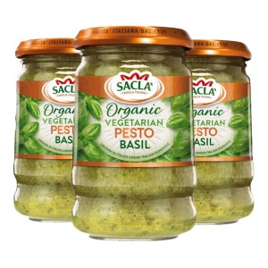 Sacla Pesto Vegan Basil Σάλτσες 190gr