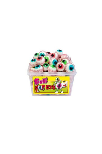 Trolli Pop Eyes (τάπερ) καραμέλες 60 τεμαχίων