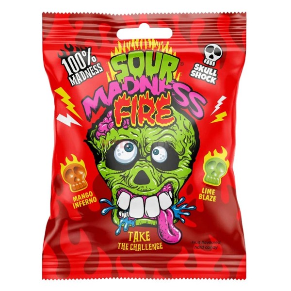 Sour Madness crush (ροζ) καραμέλες 60gr Sour Madness crush (ροζ) καραμέλες 60gr