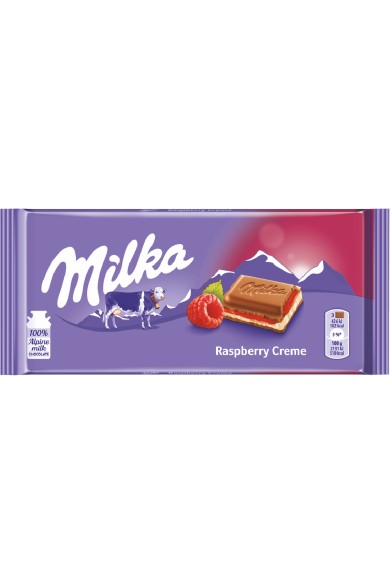 Milka Raspberry Cream Σοκολάτα 100gr