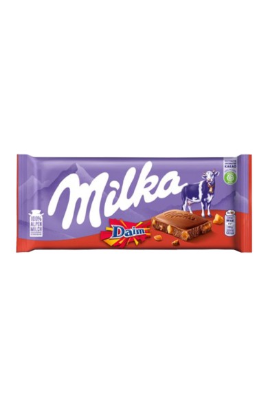 Milka Daim Σοκολάτα 100γρ.