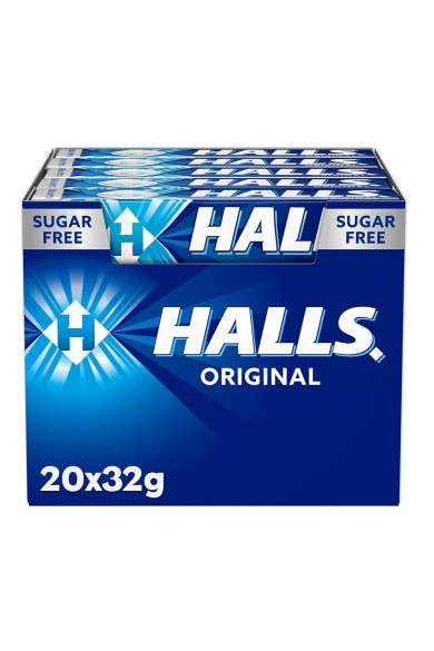 Halls Original Καραμέλες 20x32gr Halls Original Καραμέλες 20x32gr