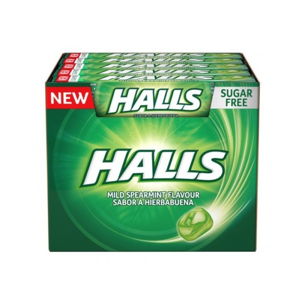 Halls Δυόσμος (πράσινο) καραμέλες 32gr Halls Δυόσμος (πράσινο) καραμέλες 32gr