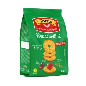 Tottis Bruschettini Τομάτα-Ελιά Σνακς 80gr