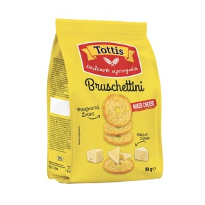 Tottis Bruschettini Τυριά Σνακς 80gr