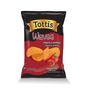 Tottis (Waves) Chips Τομάτα-Πάπρικα 90gr