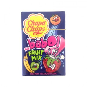 Chupa Chups Big Babol Fruit Mix Τσίχλες 12τεμ. 36gr